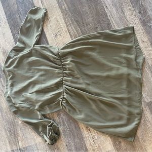 No tray Olive Green Dress